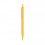 Farbiger Kugelschreiber mit glänzender Oberfläche, Farbe gelb