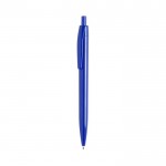 Farbiger Kugelschreiber mit glänzender Oberfläche, Farbe blau