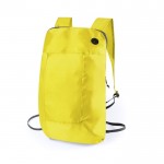 Faltbarer Rucksack zum Bedrucken lassen Farbe gelb erste Ansicht