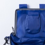 Faltbarer Rucksack zum Bedrucken lassen Farbe blau dritte Ansicht