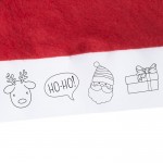 Bunte Weihnachtsmütze für Kinder Farbe rot dritte Ansicht