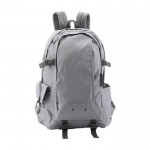 Ripstop-Rucksack mit mehreren Taschen Farbe Grau erste Ansicht