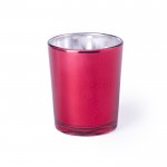 Aromatische Kerze im Glasgefäß Farbe rot erste Ansicht