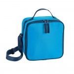 Quadratische Kühltasche als Werbeartikel Farbe hellblau