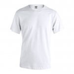 Baumwoll-T-Shirts als Werbegeschenk 130 g/m2 Farbe weiß Vorderansicht