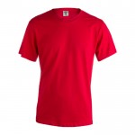 Baumwoll-T-Shirts als Werbegeschenk 130 g/m2 Farbe rot Vorderansicht