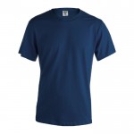 Baumwoll-T-Shirts als Werbegeschenk 130 g/m2 Farbe marineblau Vorderansicht