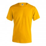 T-Shirt aus gekämmter Baumwolle 150 g/m2 Farbe dunkelgelb Vorderansicht