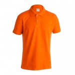 Polohemden aus Baumwolle 180 g/m2 Werbemittel Farbe orange Vorderansicht