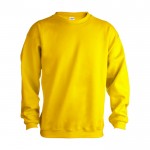 Sweatshirt aus Baumwolle und Polyester 280 g/m2 Farbe gelb Vorderansicht