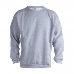 Sweatshirt aus Baumwolle und Polyester 280 g/m2 Farbe grau Vorderansicht