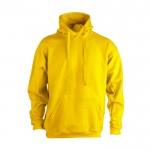 Bedruckte Sweatshirts aus Baumwolle und Polyester Farbe gelb Vorderansicht