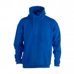 Bedruckte Sweatshirts aus Baumwolle und Polyester Farbe blau Vorderansicht