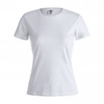 T-Shirts aus Baumwolle für Frauen Werbemittel Farbe weiß Vorderansicht