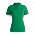 Bedruckbare Damen-Polohemden aus Baumwolle 180 g/m2 Farbe grün Vorderansicht