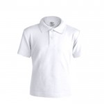 T-Shirts für Kinder aus Baumwolle 180 g/m2 Werbegeschenk Farbe weiß Vorderansicht