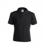 T-Shirts für Kinder aus Baumwolle 180 g/m2 Werbegeschenk Farbe schwarz Vorderansicht