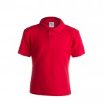 T-Shirts für Kinder aus Baumwolle 180 g/m2 Werbegeschenk Farbe rot Vorderansicht