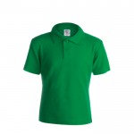 T-Shirts für Kinder aus Baumwolle 180 g/m2 Werbegeschenk Farbe grün Vorderansicht