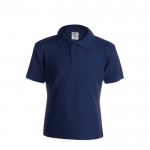 T-Shirts für Kinder aus Baumwolle 180 g/m2 Werbegeschenk Farbe marineblau Vorderansicht
