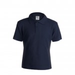 T-Shirts für Kinder aus Baumwolle 180 g/m2 Werbegeschenk Farbe dunkelblau Vorderansicht
