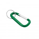 Schlüsselanhänger mit Karabiner und Logo Farbe grün