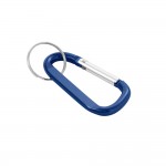 Schlüsselanhänger mit Karabiner und Logo Farbe blau