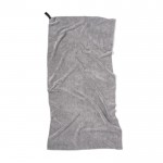 Handtuch aus recycelter Mikrofaser, 70 x 140 cm Farbe grau