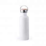 Glänzende Flasche im Retro-Stil Farbe weiß erste Ansicht