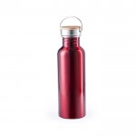 Glänzende Flasche im Retro-Stil Farbe rot erste Ansicht