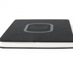 Notizbücher mit integriertem Ladegerät  als Werbeartikel Farbe schwarz fünfte Ansicht
