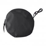 Faltbare Einkaufstasche aus 190T Polyester mit Haken farbe schwarz erste Ansicht