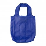 Faltbare Einkaufstasche aus 190T Polyester mit Haken farbe blau erste Ansicht
