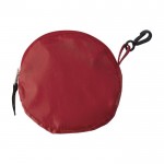 Faltbare Einkaufstasche aus 190T Polyester mit Haken farbe rot erste Ansicht