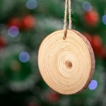 Weihnachtsschmuck aus Holz Farbe holzton zweite Detailbild