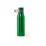 Bedruckte Metallflasche, großes Fassungsvermögen Farbe grün erste Ansicht