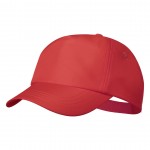 RPET-Cap mit Logo Farbe rot erste Ansicht