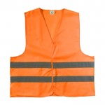 Sicherheitsweste aus Polyester mit hoher Sichtbarkeit Farbe Orange erste Ansicht