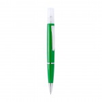 Kugelschreiber mit Zerstäuber und Logo Farbe grün erste Ansicht