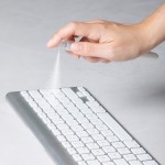 Kugelschreiber mit Desinfektionsspray Farbe weiß sechste Ansicht