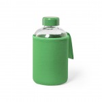 Glasflasche mit Softshellhülle Farbe grün erste Ansicht