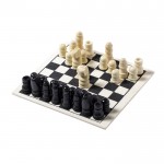 Spieleset mit Mensch-ärgere-dich-nicht, Schach und Dame Farbe holzton sechste Detailbild