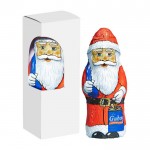 Schokolade in Form eines Weihnachtsmannes in Weihnachtsbox farbe weiß zweite Ansicht