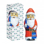 Schokolade in Form eines Weihnachtsmannes in Weihnachtsbox farbe weiß Hauptansicht