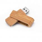 Drehbarer USB-Stick aus Bambusholz als Werbegeschenk