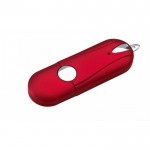USB-Sticks mit Gummibeschichtung bedruckt, Farbe rot