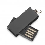 Kleiner USB-Stick für den Schlüsselanhänger bedrucken Farbe schwarz