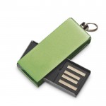 Kleiner USB-Stick für den Schlüsselanhänger bedrucken Farbe lindgrün