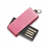 Kleiner USB-Stick für den Schlüsselanhänger bedrucken Farbe pink