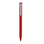 Kugelschreiber mit attraktivem Design bedrucken Farbe rot zweite Ansicht